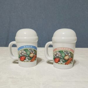 Vintage Himark vegetable salt and pepper shakers